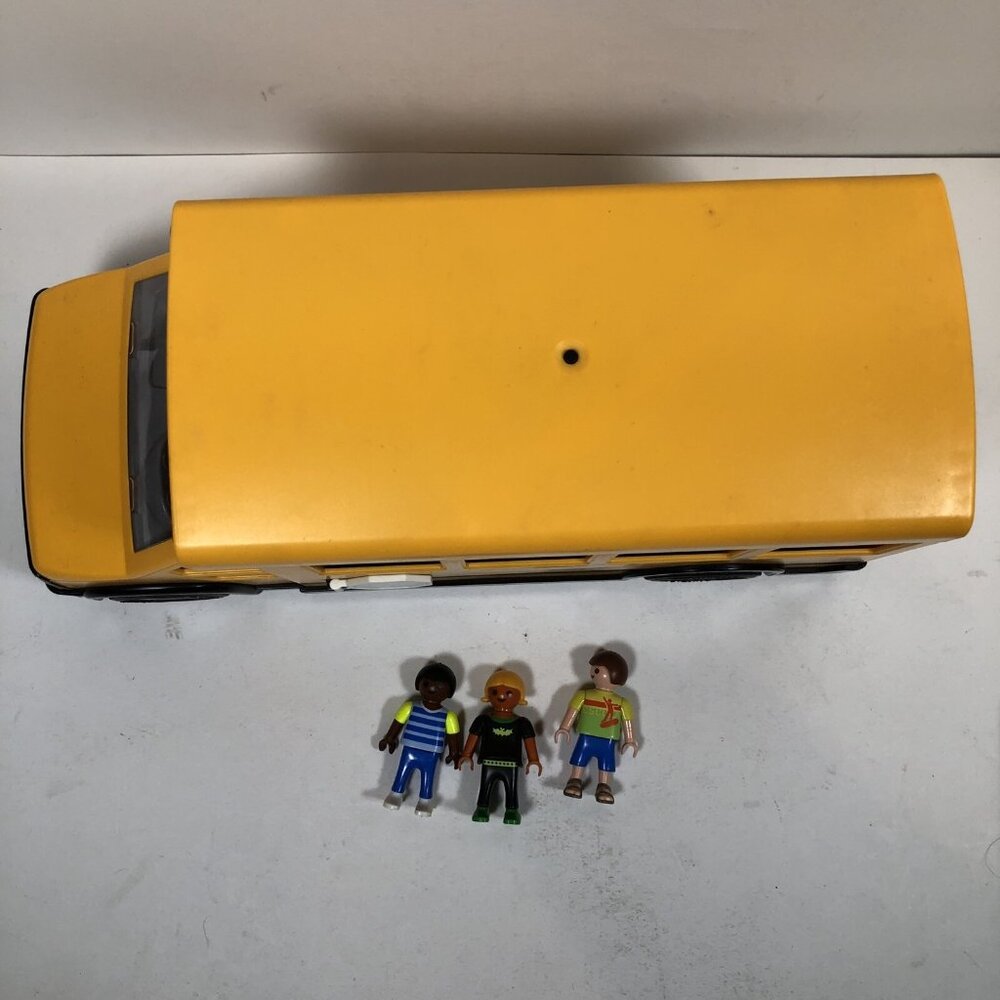 Playmobil School Bus 2011 With Working Lights #5940 - incomplete - Picture 7 of 7